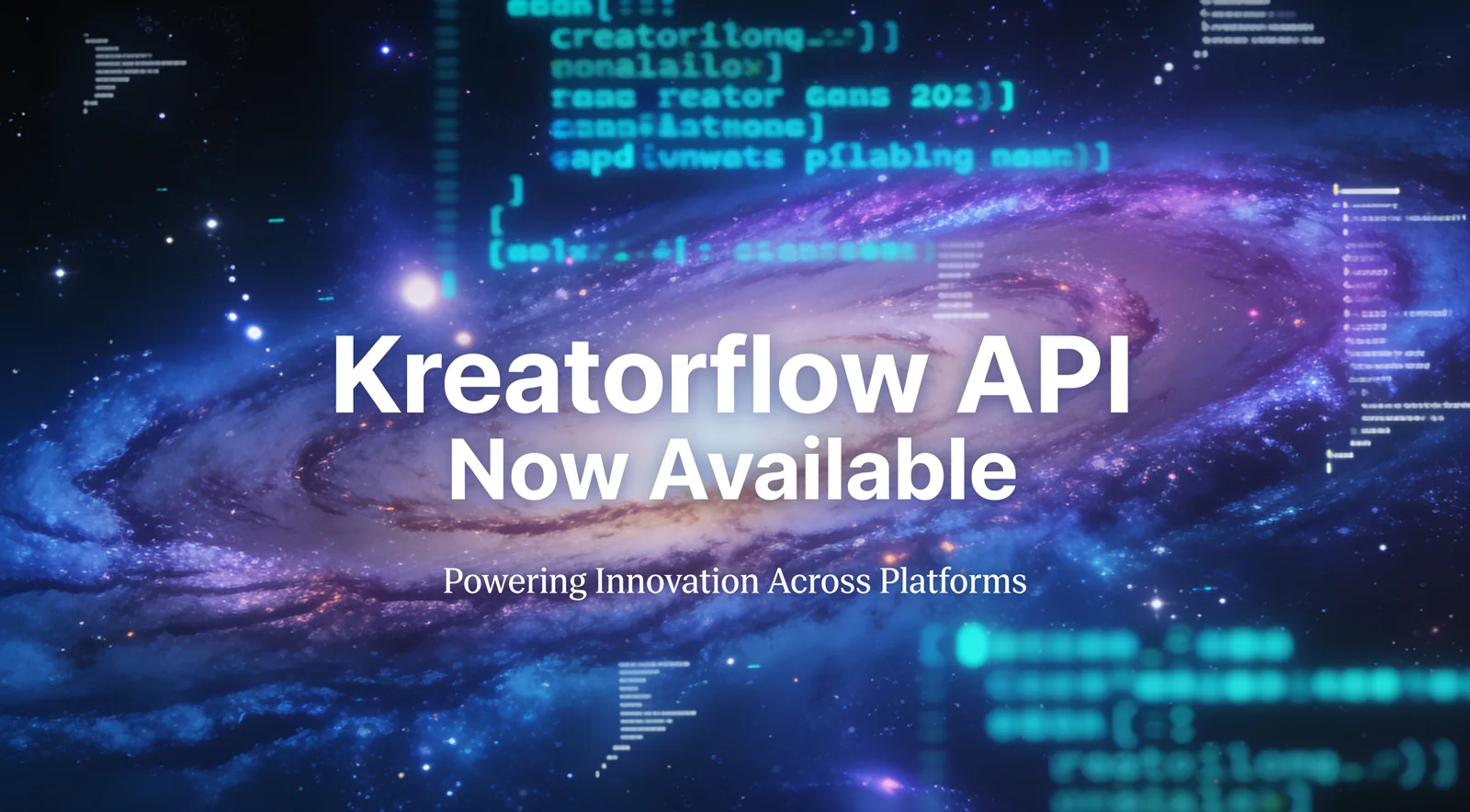 Kreatorflow API now available